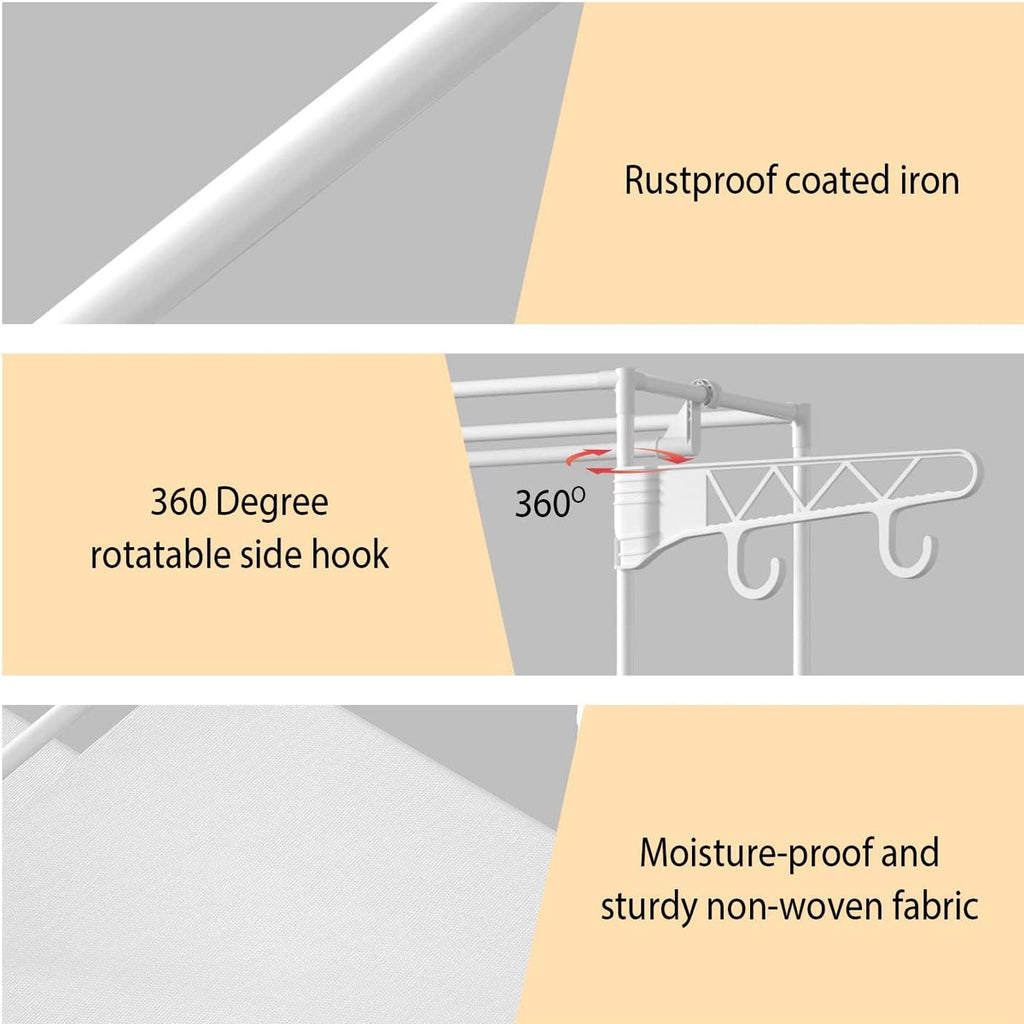 Double Row Floor Clothes Rack Two Colours | StorageOZ