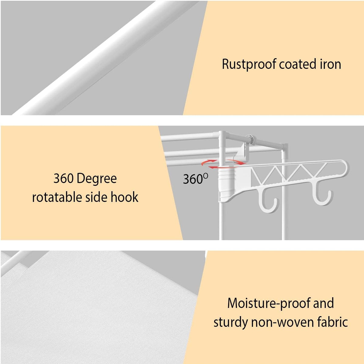 Double Row Floor Clothes Rack Two Colours | StorageOZ