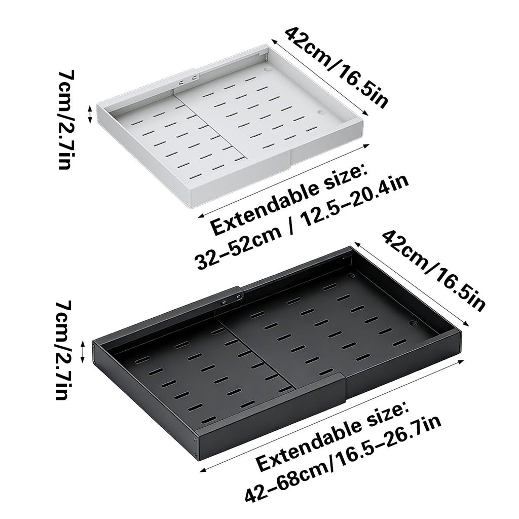 Pull Out Cabinet Basket Two Colours Rack | StorageOZ