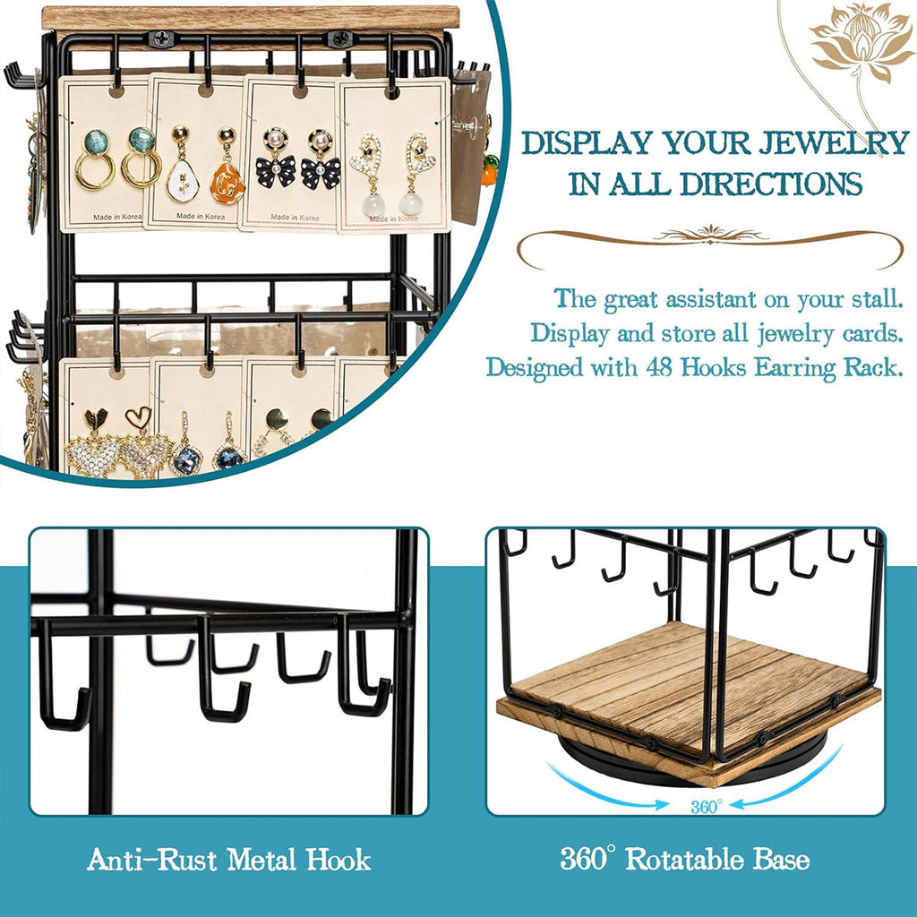 Rotating Earring Display Stand Three Colours | StorageOZ