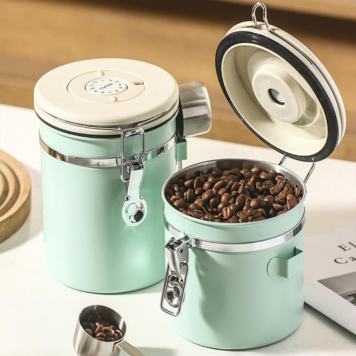 Sealed Jars Two Colours Kitchen Organiser | StorageOZ