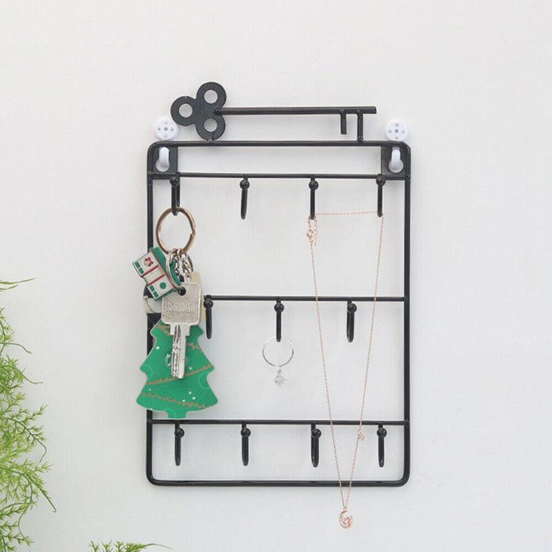 11 Hook Wire Key Storage Rack Two Colours | StorageOZ