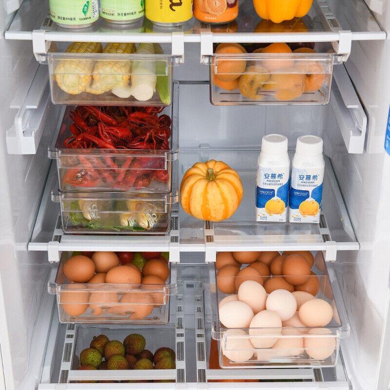 2 Pcs Adjustable Fridge Under Shelf Drawers | StorageOZ