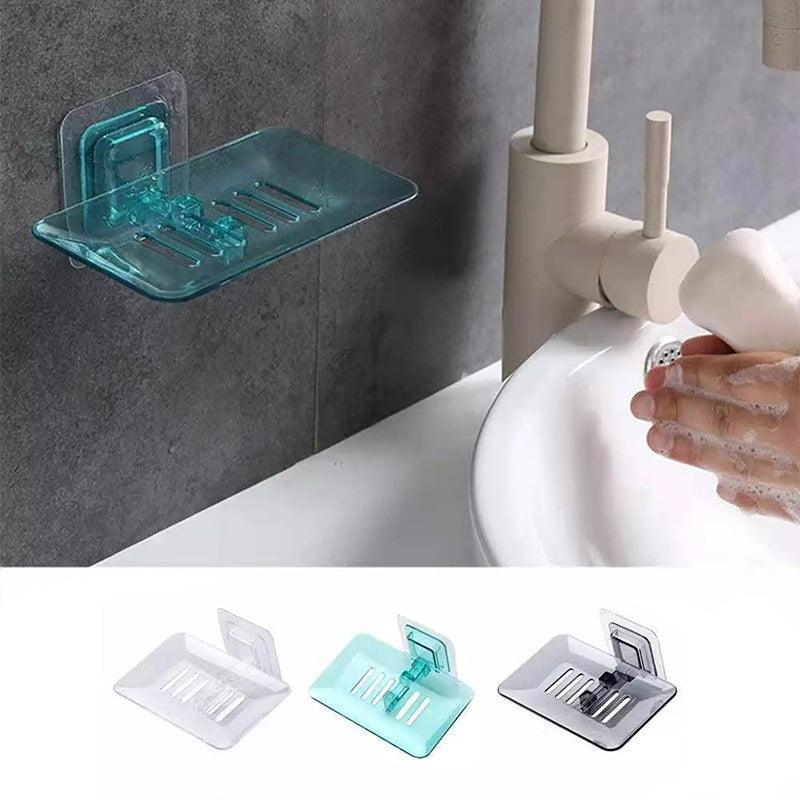 Adhesive Bathroom Soap Dish Storage Rack | StorageOZ