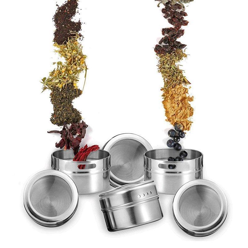12 Pcs Spice Pots Kitchen Storage Organiser | StorageOZ