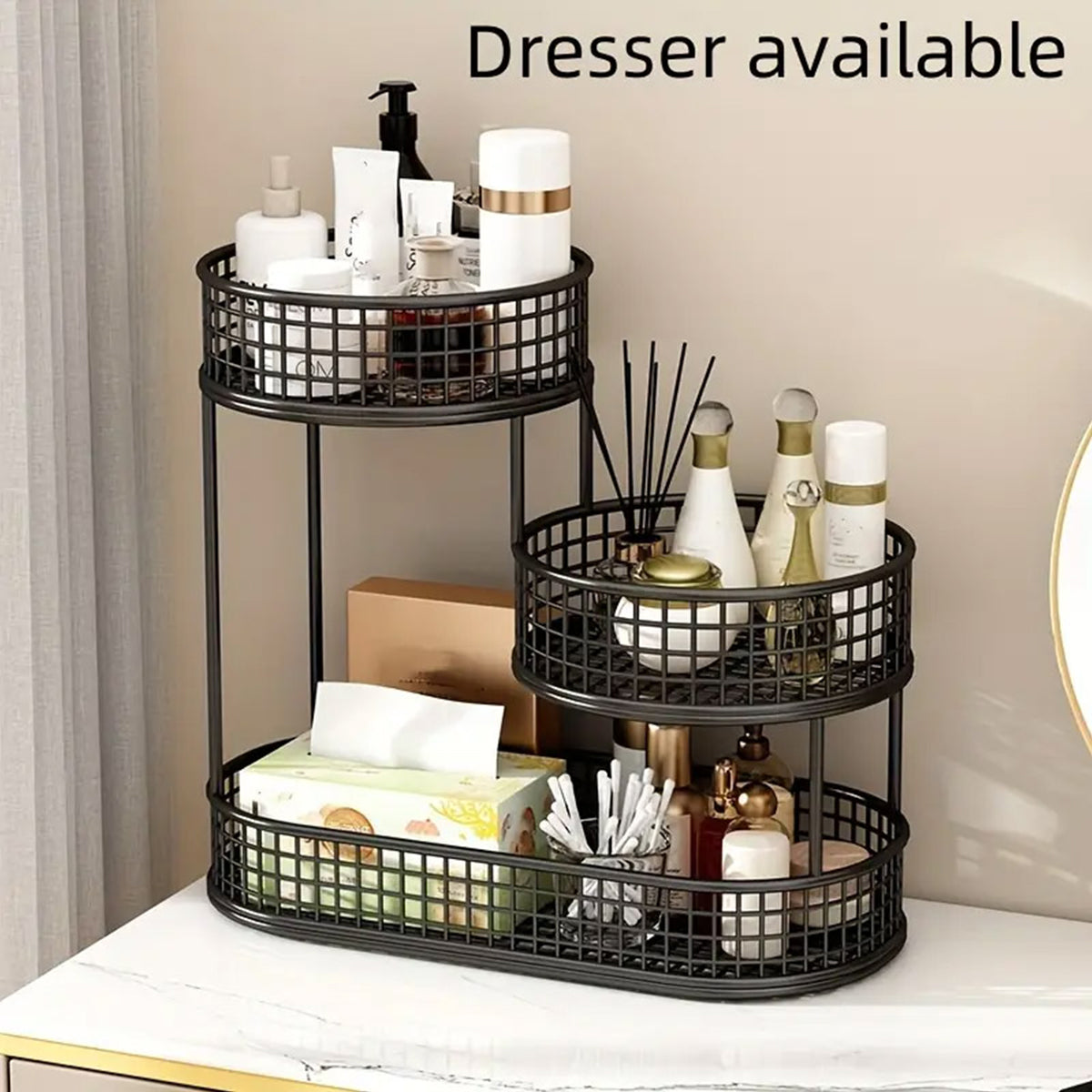 3 Tier Metal Fruit Basket in Three Colours | StorageOZ
