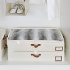 Under Bed Storage Bag 2PCS Foldable Wardrobe Clothes Quilt Organiser 80x45x15cm