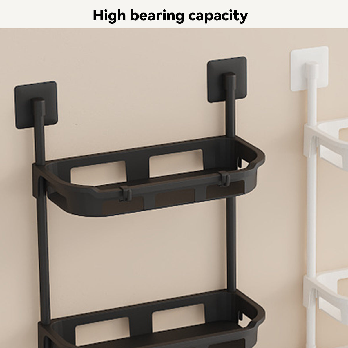 3 Tier Bathroom Wall Rack Two Colours Set | StorageOZ