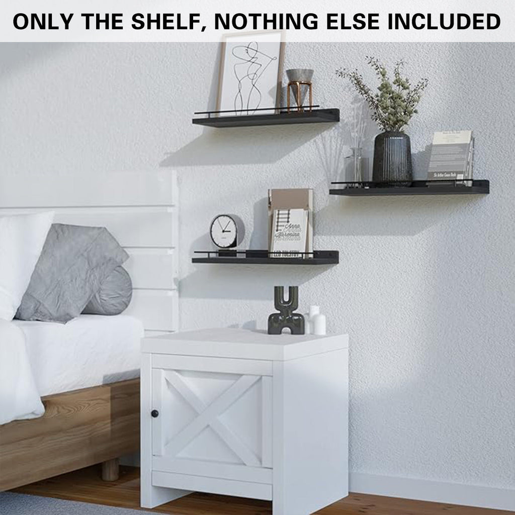 3 Pcs Wooden Wall Shelves Three Colours Set | StorageOZ