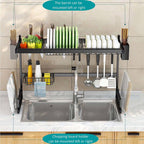 Over Sink Drain Rack Two Lengths Organiser | StorageOZ
