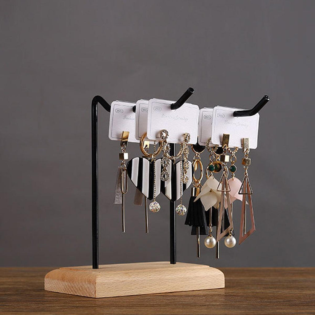Iron Wood Jewellery Display Rack Two Colours | StorageOZ