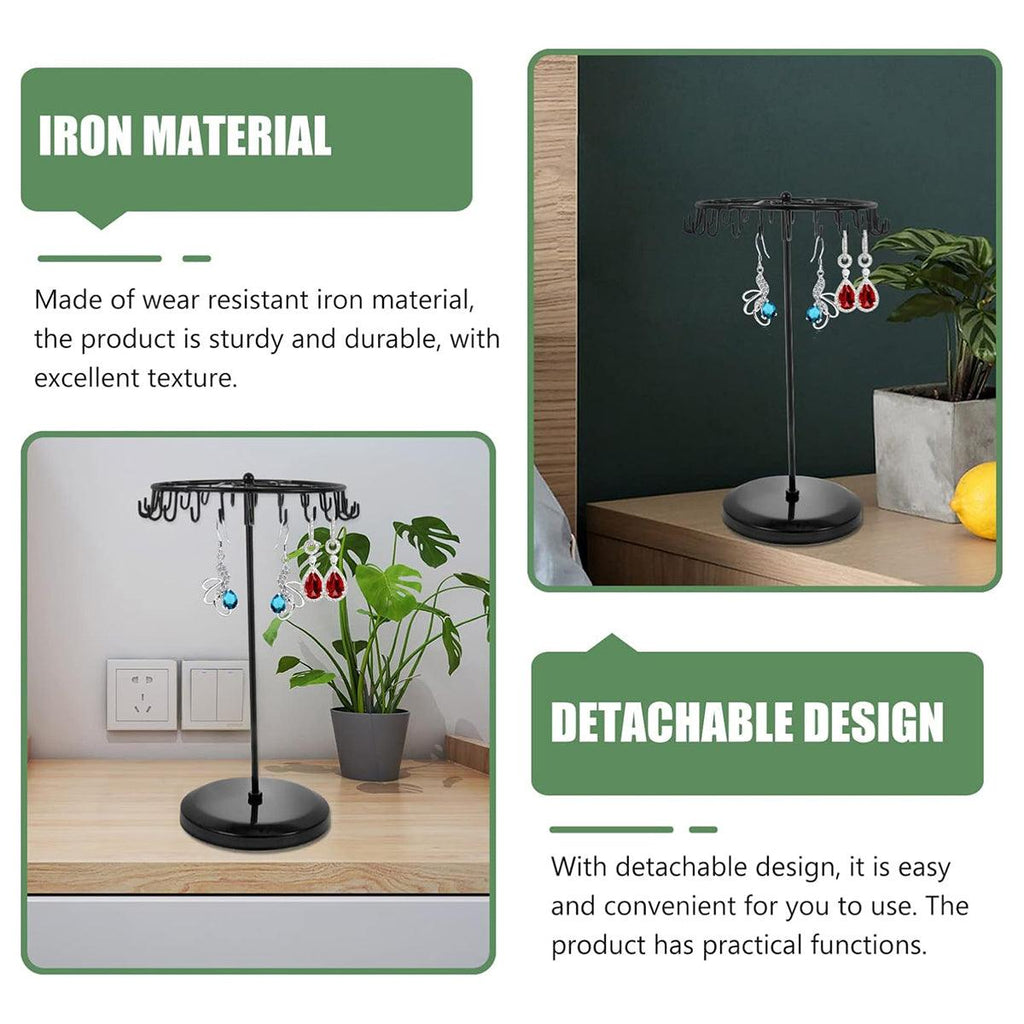 Rotating Iron Jewellery Stand Two Colours | StorageOZ
