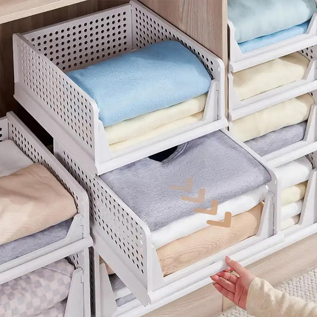Stackable Drawer Clothes Baskets Three Sizes | StorageOZ