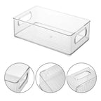 5 Pcs Clear Storage Boxes Two Sizes Rack | StorageOZ