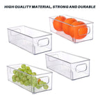 5 Pcs Clear Storage Boxes Two Sizes Rack | StorageOZ
