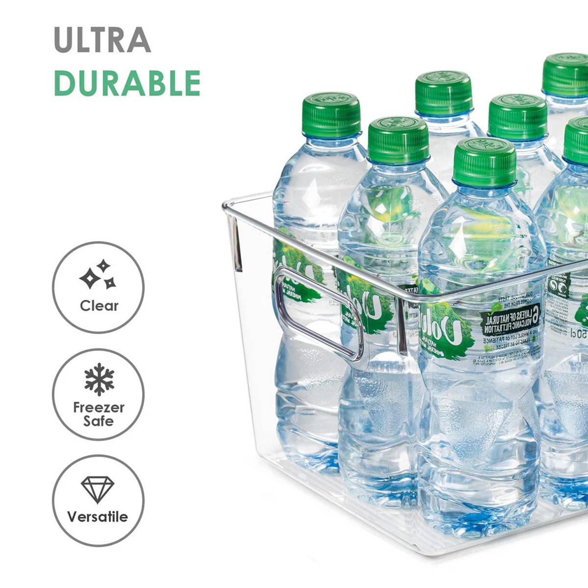 5 Pcs Clear Desk Boxes Two Sizes Organiser | StorageOZ
