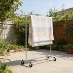 Rolling Chrome Clothes Drying Rack Organiser | StorageOZ