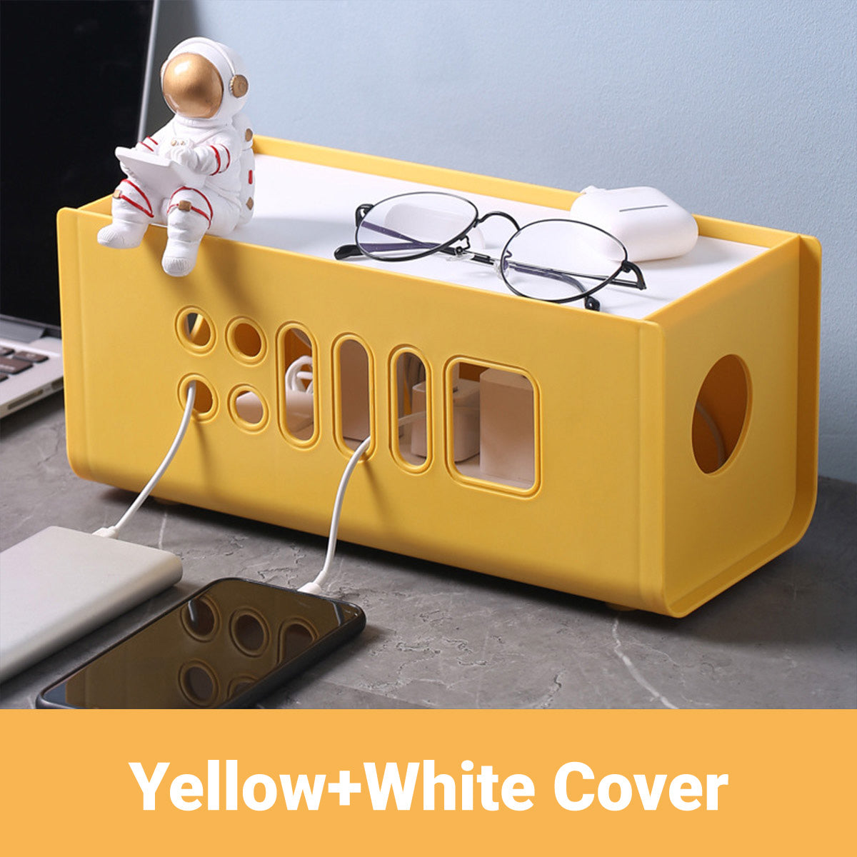 Cable Power Board Storage Box Two Colours | StorageOZ