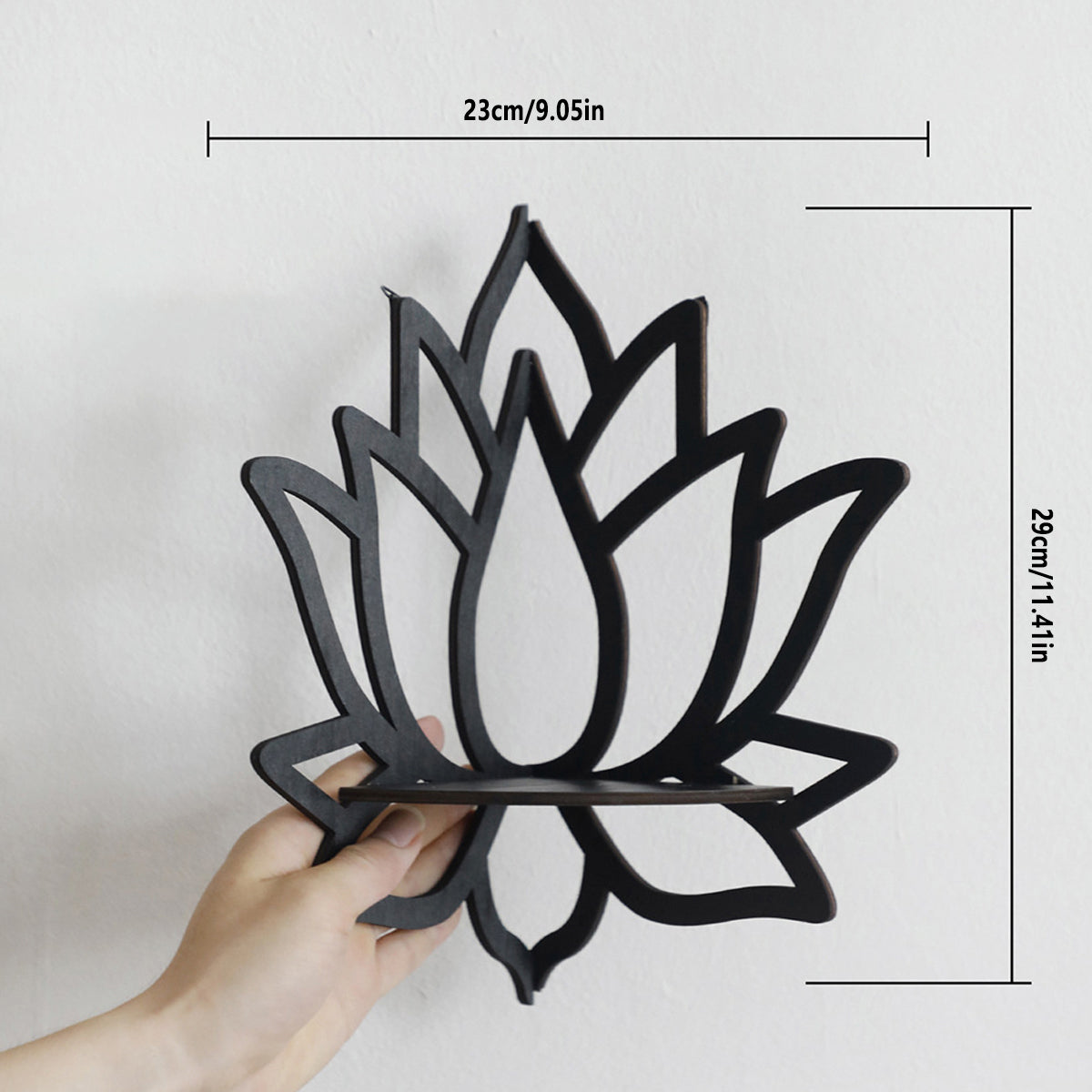 Lotus Shaped Wooden Wall Display Shelf Set | StorageOZ