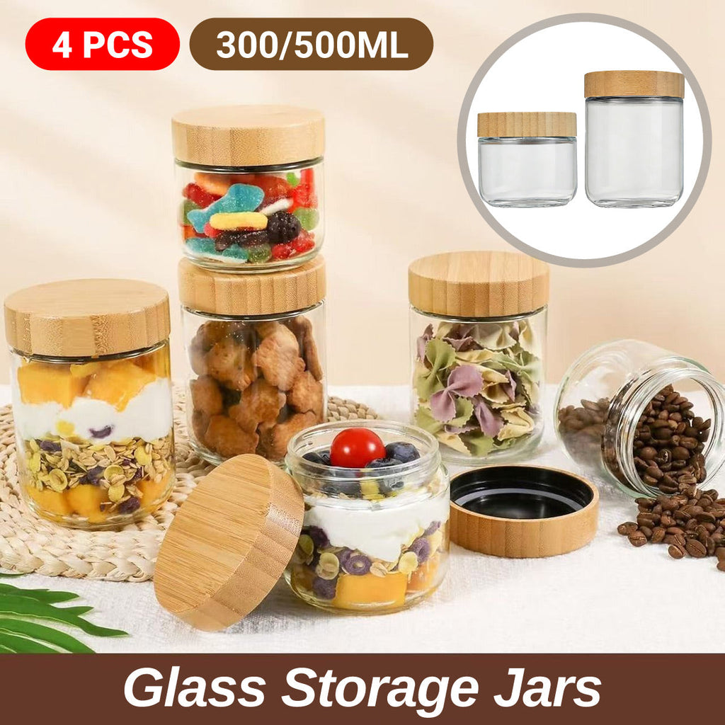 4 Pcs Storage Bottles Two Colours Organiser | StorageOZ