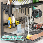 Over Sink Drain Rack Two Lengths Organiser | StorageOZ