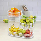 3 Tier Metal Fruit Basket in Three Colours | StorageOZ