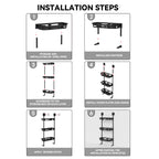 3 Tier Bathroom Wall Rack Two Colours Set | StorageOZ