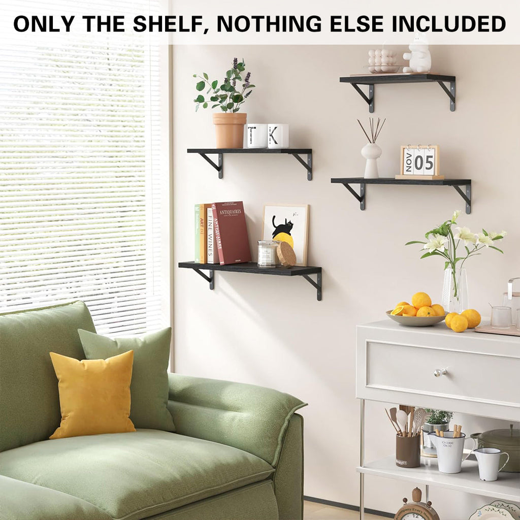 4 Pcs Wooden Wall Shelves Two Colours Set | StorageOZ