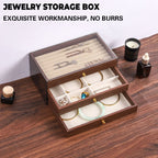 Wooden Jewellery Box Three Layouts Organiser | StorageOZ
