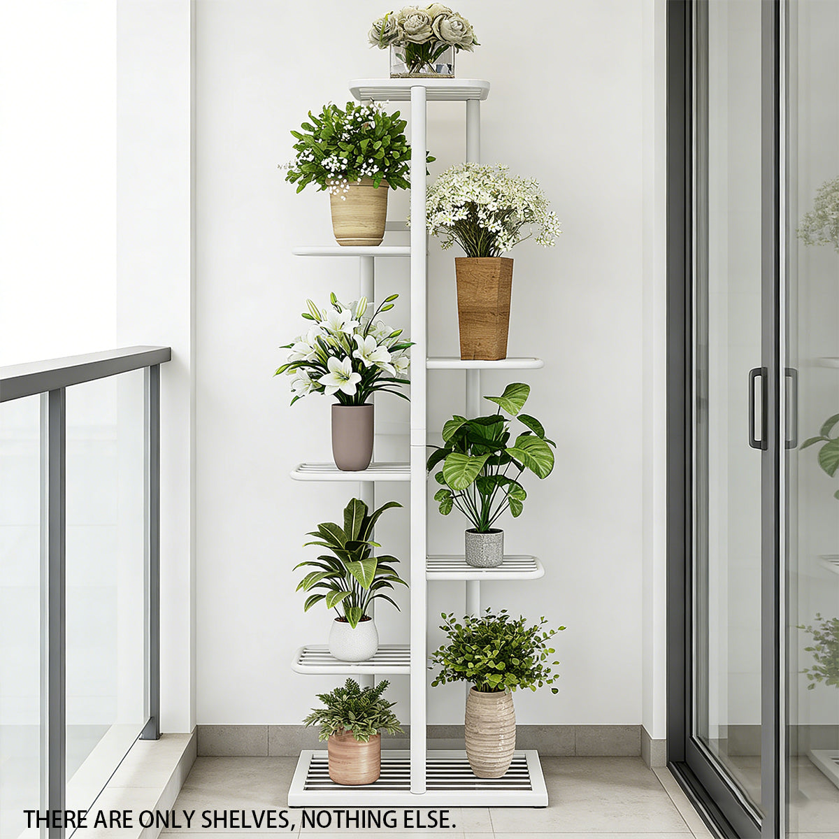 7 Tier Metal Plant Stand Two Colours Set | StorageOZ