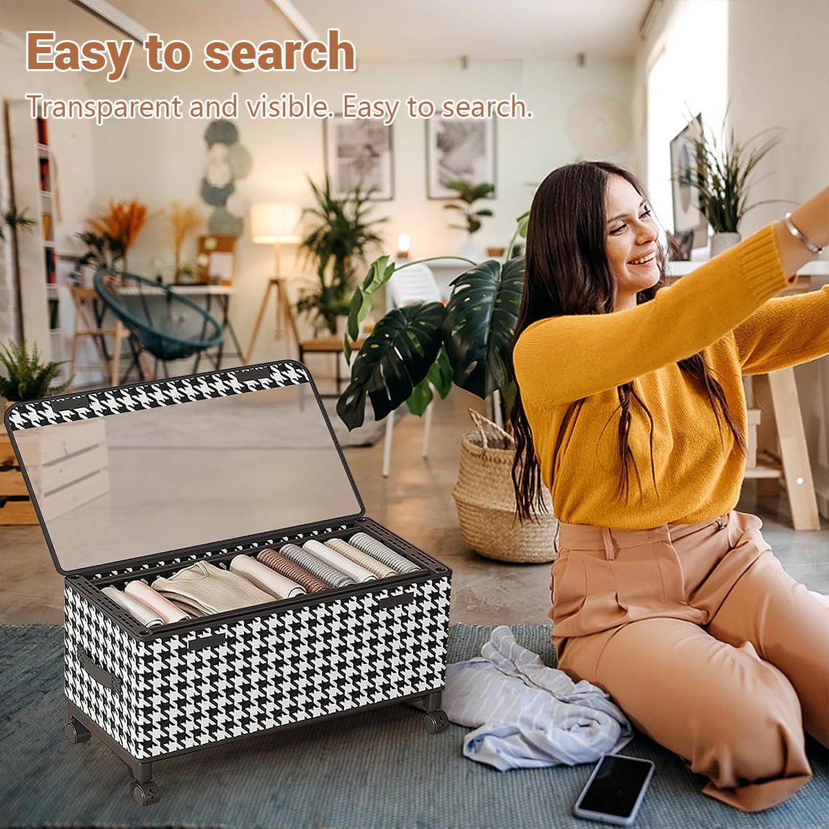 Wheeled Under Bed Storage Box Two Sizes Set | StorageOZ
