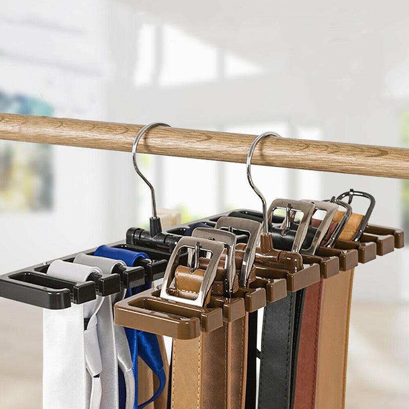 10 Hole Tie Belt Scarf Hanger Two Colours | StorageOZ