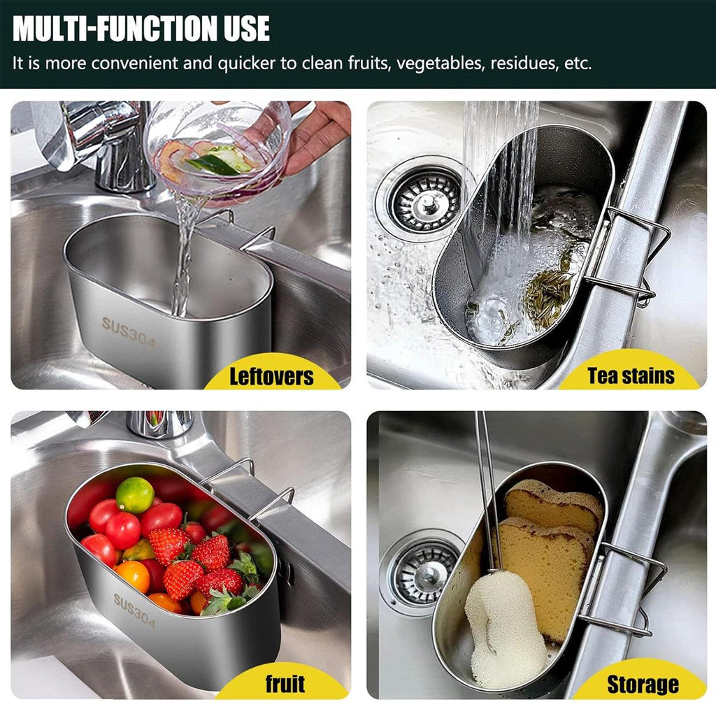 Stainless Steel Sink Drain Basket Organiser | StorageOZ