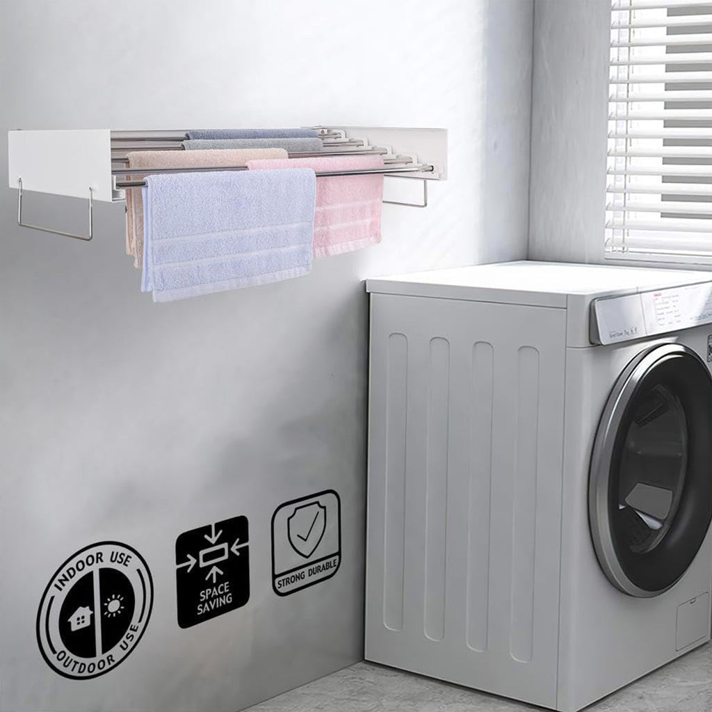 100cm Foldable Wall Drying Rack Two Colours | StorageOZ