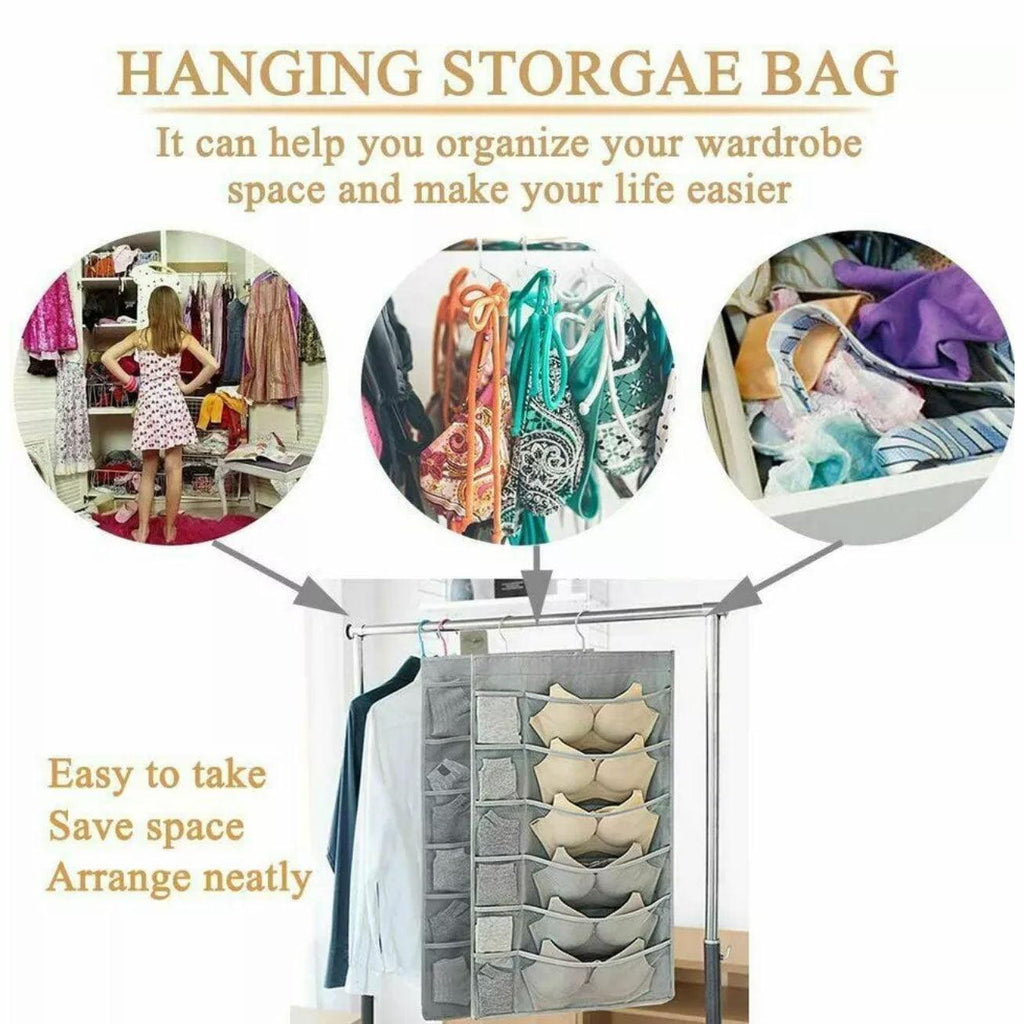 Double Sided Hanging Underwear Storage Bag | StorageOZ