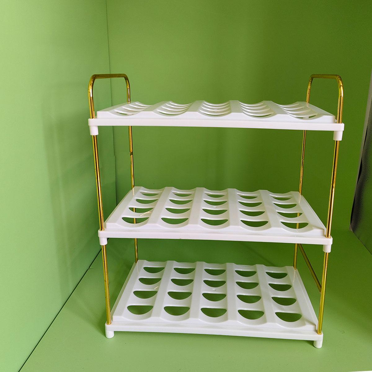 3 Tier Cup and Bottle Storage Rack Organiser | StorageOZ