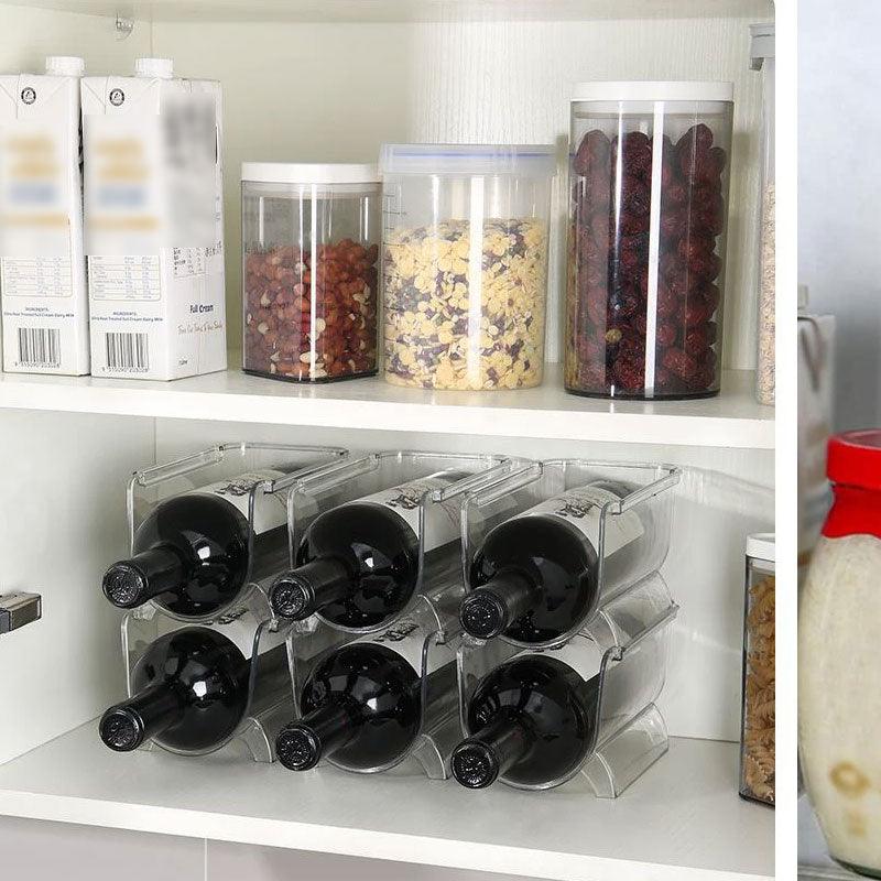 Stackable Fridge Bottle Storage Rack Set | StorageOZ