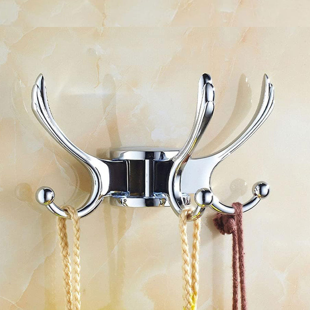 Folding Swivel Wall Hook Two Finishes Set | StorageOZ