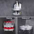 Stainless Corner Shower Shelf Two Variants | StorageOZ