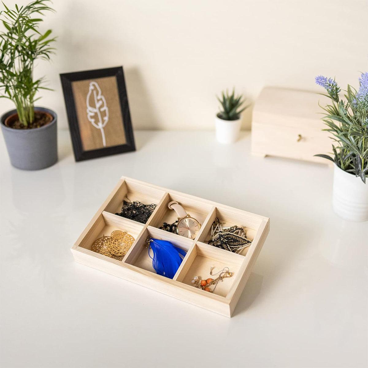 5 Pcs Wooden Jewellery Trays Three Layouts | StorageOZ