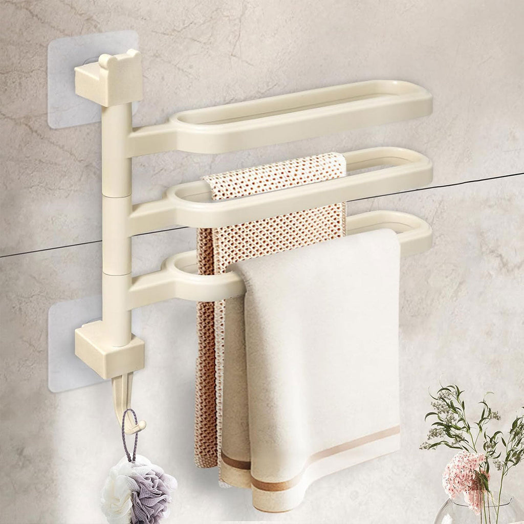 3 Arm Rotating Towel Rack Two Colours Set | StorageOZ