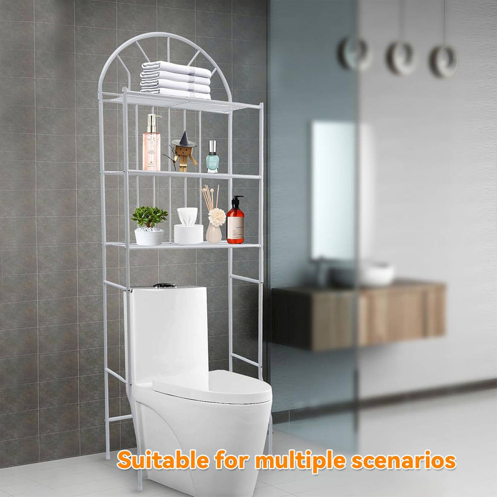 3 Tier Over Toilet Floor Storage Shelf Set | StorageOZ