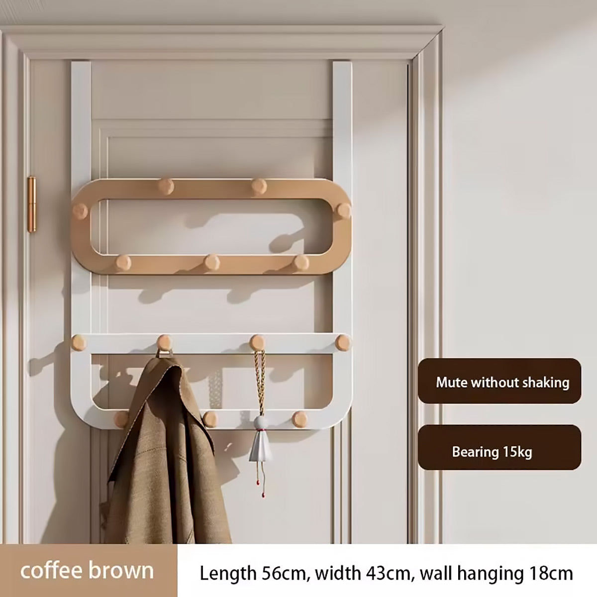 Over Door Hook Rack Two Colours Organiser | StorageOZ