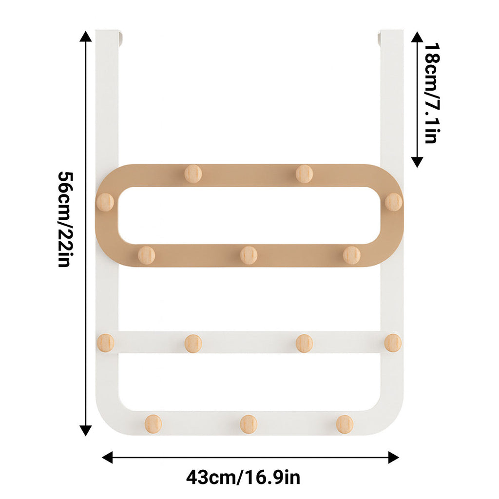 Over Door Hook Rack Two Colours Organiser | StorageOZ
