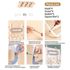 Over Door Hook Rack Two Colours Organiser | StorageOZ