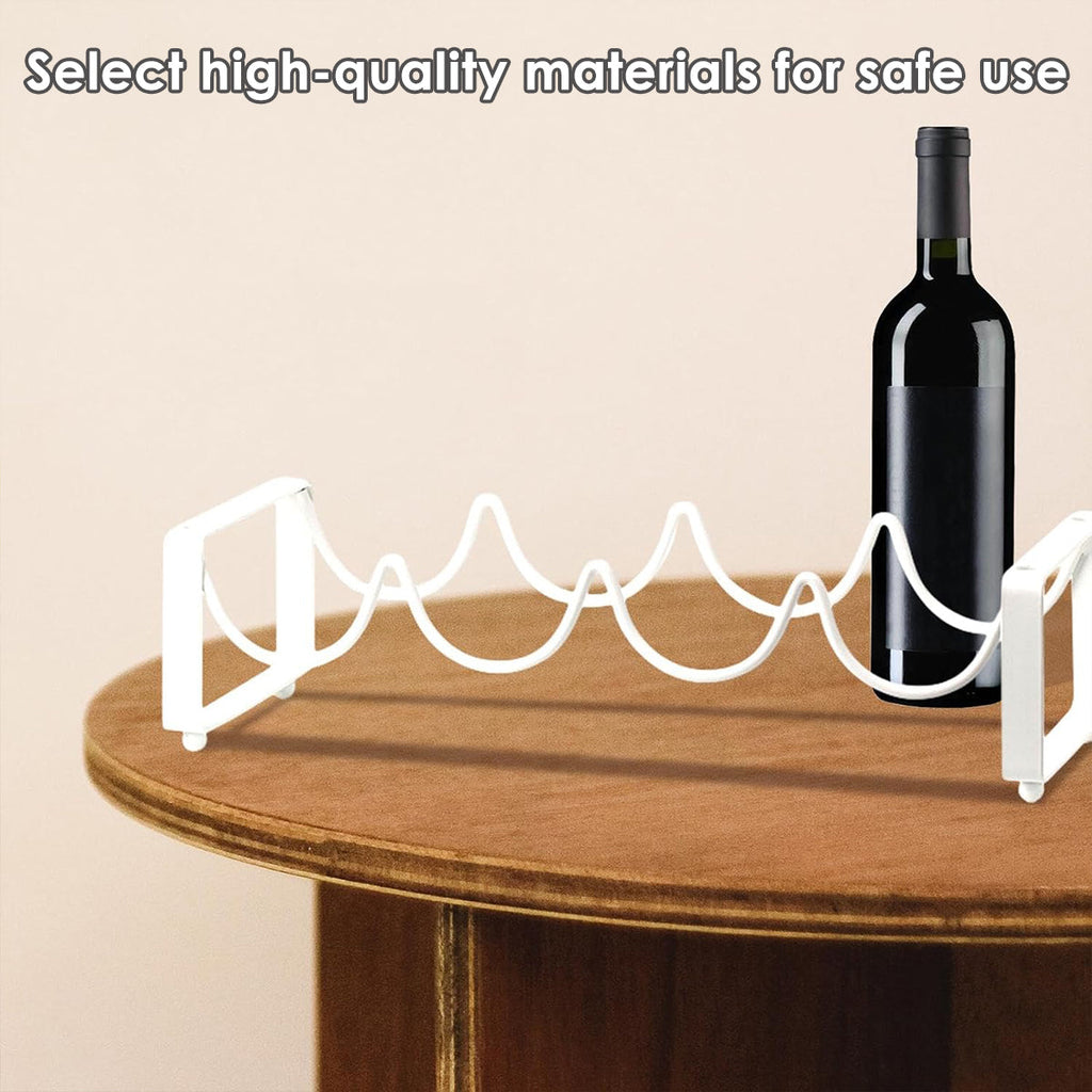5 Bottle Iron Wine Rack Two Colours Rack | StorageOZ