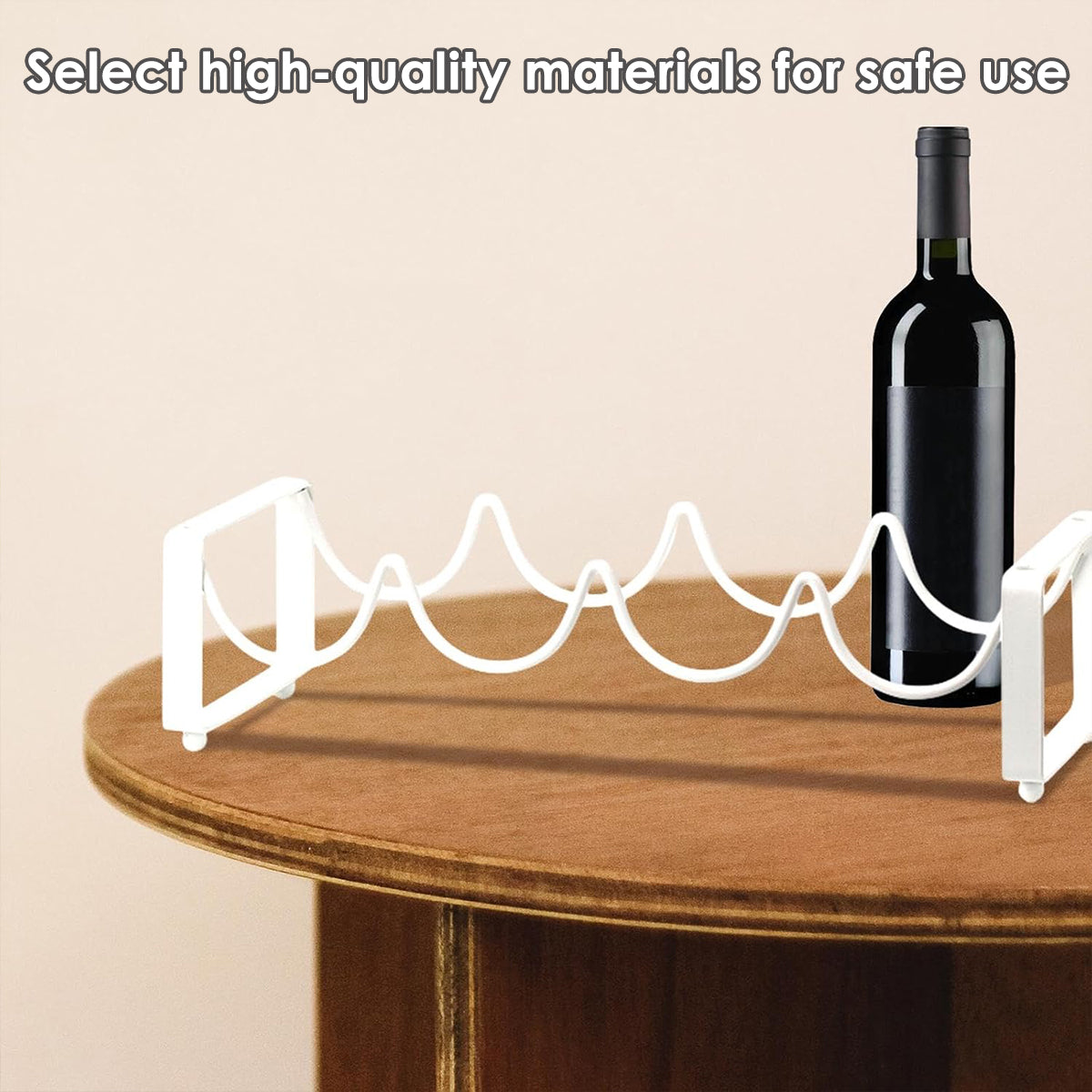 5 Bottle Iron Wine Rack Two Colours Rack | StorageOZ