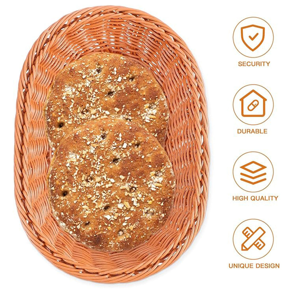 Rattan Style Fruit Basket in Two Sizes Set | StorageOZ