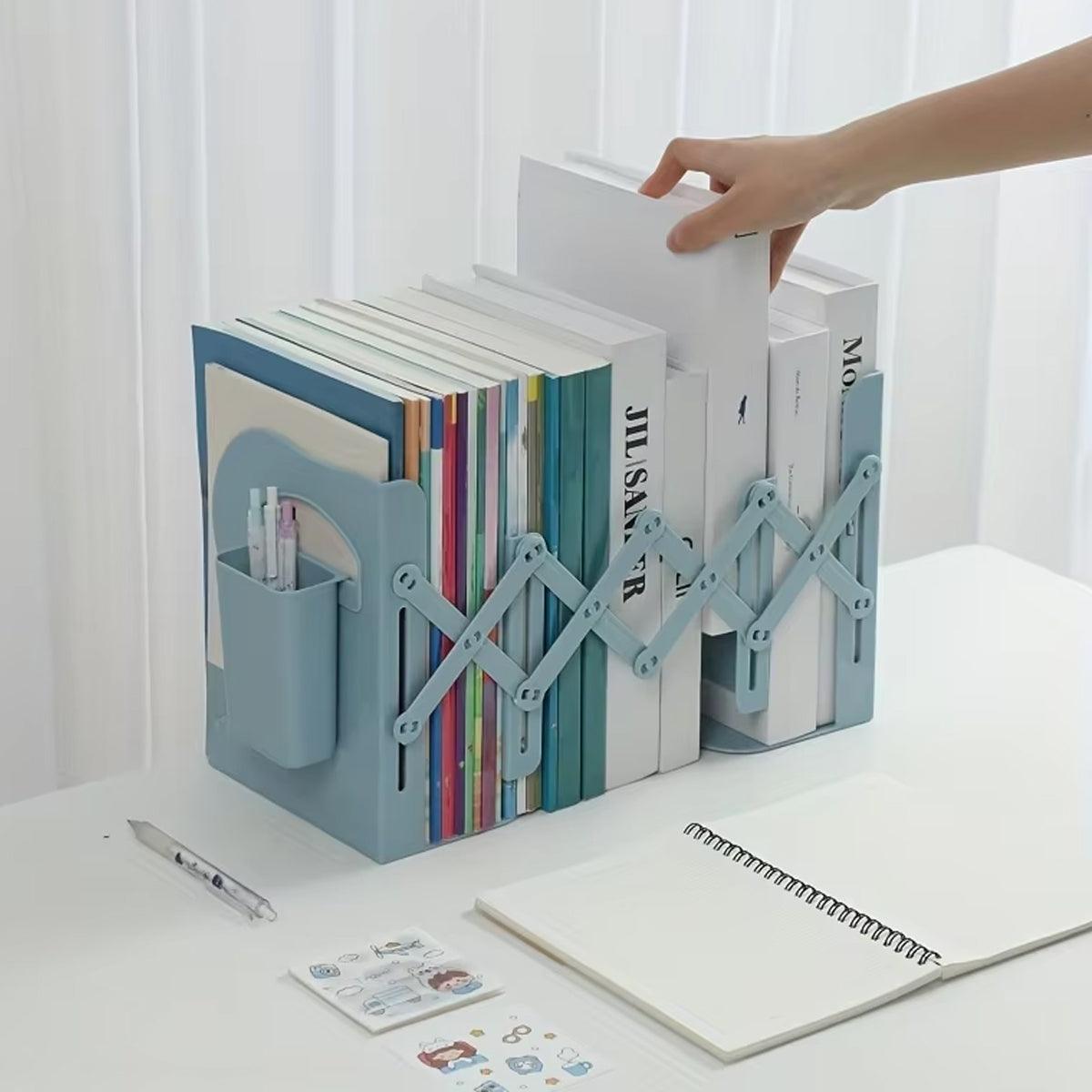 Expandable Book Stand Desk Rack Three Colours | StorageOZ