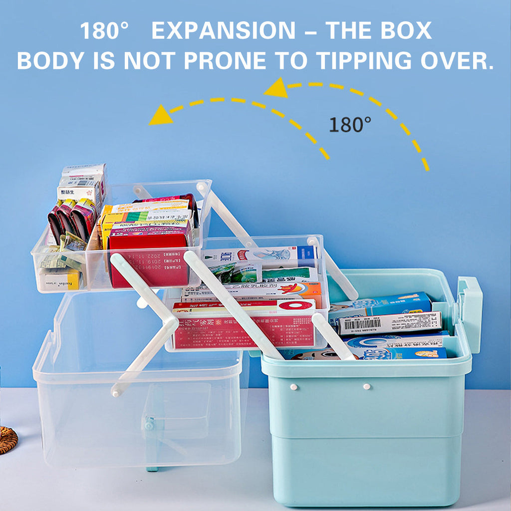 Multi Layer Medicine Box Three Colours Set | StorageOZ
